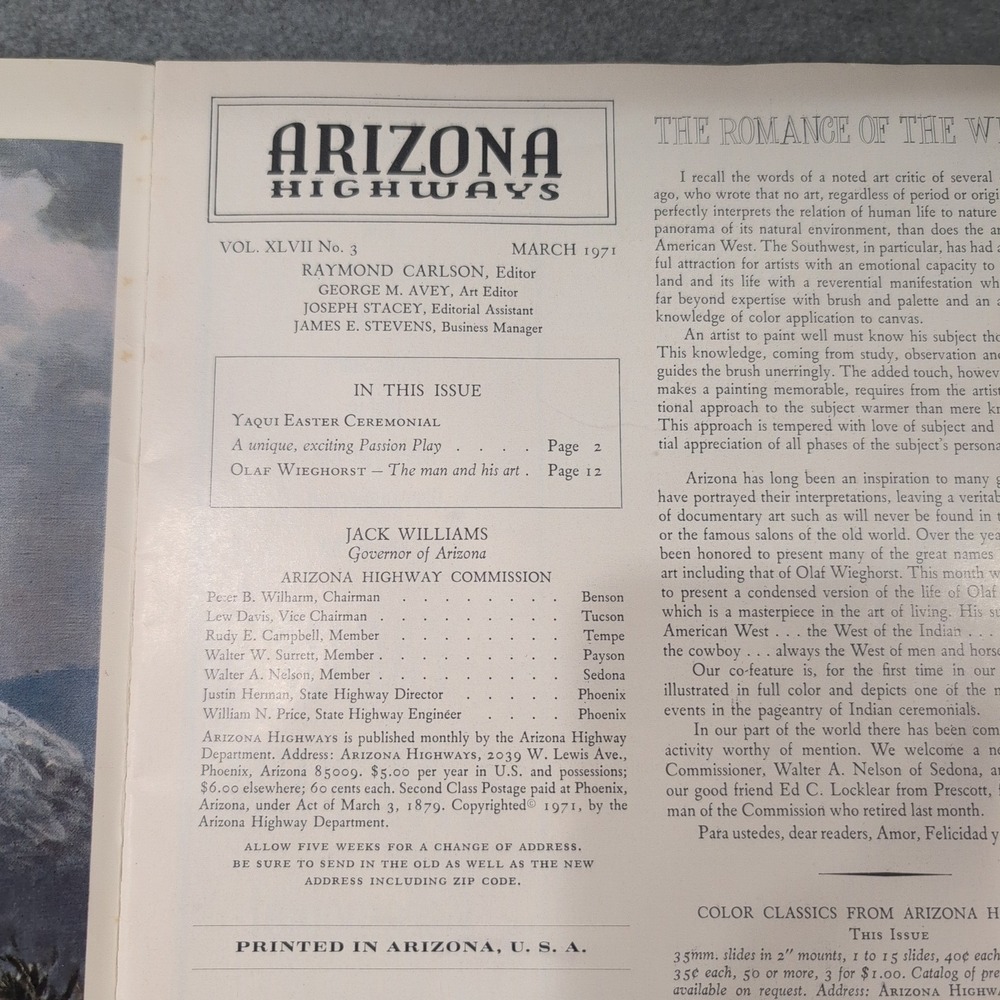 4 Arizona Highways Magazines Collection 1971 1972 1977 Vintage Southwest Travel - Picture 2 of 5